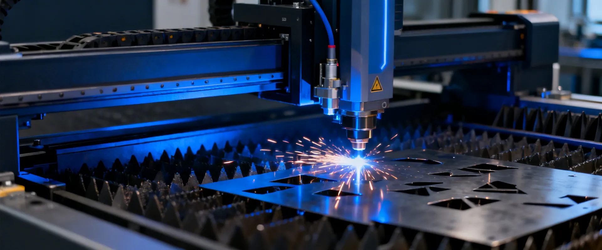 Lumentum fiber laser cutting system in precision manufacturing environment